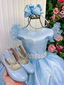 Vestido Marie Longo Amanda Azul Bebe