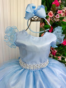 Vestido Marie Longo Amanda Azul Bebe