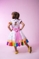 Vestido Marie Lapis Aquarela ABC Branco