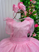 Vestido Marie Longo Mel Rosa Bebe