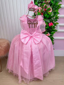 Vestido Marie Longo Mel Rosa Bebe
