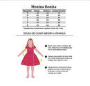 Vestido Menina Bonita Branco Borboletas Peito Tule