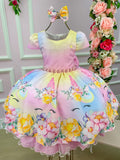 Vestido Mimadine Unicornio Colorido - Arco Iris