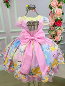 Vestido Mimadine Unicornio Colorido - Arco Iris