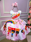 Vestido Tematicos Luxo 3 Palavrinhas