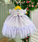 Vestido Vila Lele Jardim das Borboletas Baby Liz Lilas