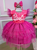 Vestido Ysa Kids Barbie Luxinho Pink
