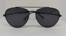 ÓCULOS DE SOL - AVIADOR METAL PRETO COM LENTE PRETA
