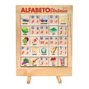 Alfabeto Dinâmico - Madeira - 25 Peças -Jott Play