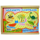 Alfabeto Ilustrado - 78 Peças em Mdf - Ciabrink