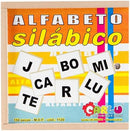 Alfabeto Silábico - 150pcs - Em MDF - Carlu Brinquedos