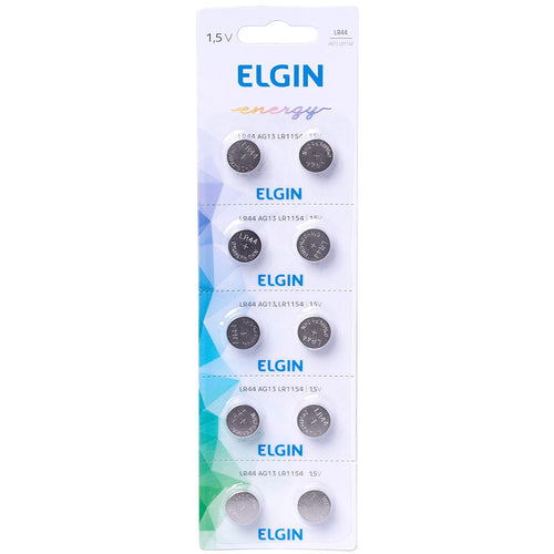 Bateria - 1,5V - LR44 - C/10 - Elgin.