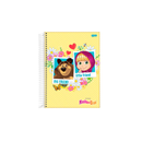 Caderno - 1 Matéria - Masha e o Urso - 80 Fls - Jandaia.
