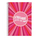 Caderno - 10 Matérias - Colegial - Pink Power - 160 Fls - Foroni.