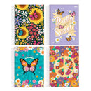 Caderno - 10 Matérias - Flower Power - 160 Fls - Jandaia.