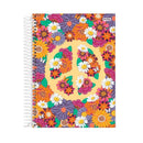 Caderno - 10 Matérias - Flower Power - 160 Fls - Jandaia.