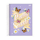 Caderno - 10 Matérias - Flower Power - 160 Fls - Jandaia.