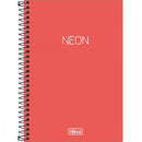 Caderno - 1/4 - Neon - Folhas Pautadas - 80 Fls - Tilibra FA Cor:Laranja
