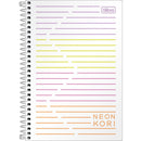 Caderno - 1/4 - Neon Kori - Sem Pauta - 80 Fls - Tilibra