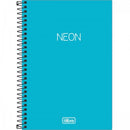 Caderno - 1/4 - Neon - Folhas Pautadas - 80 Fls - Tilibra FA Cor:Azul
