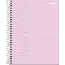Caderno Colegial - 1 Matéria - Happy - 80 Fls - Tilibra