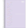 Caderno Colegial - 1 Matéria - Happy - 80 Fls - Tilibra