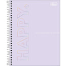 Caderno Colegial - 1 Matéria - Happy - 80 Fls - Tilibra