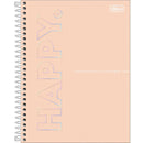 Caderno Colegial - 1 Matéria - Happy - 80 Fls - Tilibra
