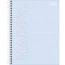 Caderno Colegial - 1 Matéria - Happy - 80 Fls - Tilibra