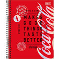 Caderno Espiral - Colegial - Coca-Cola 10 Matérias 160 Folhas - Tilibra
