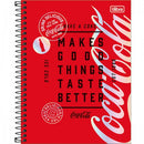 Caderno Espiral - Colegial - Coca-Cola 10 Matérias 160 Folhas - Tilibra