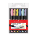 Caneta - Brush - SuperSoft - 6 Cores - Tons Pastel - Faber-Castell