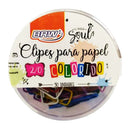 Clipes Para Papel 2/0 - C/ 50 Und - Colorido - Linha Soul - BRW