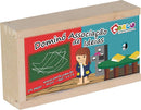 Dominó Associação de Ideias - 28pcs - Em MDF - Carlu Brinquedos