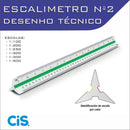 Escalímetro N° 2 - 30cm - Cis