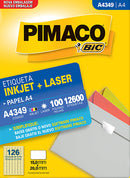 Etiquetas A4349 A4 100 folhas - Pimaco Bic