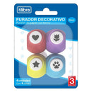 Furador Decorativo - 9mm - C/ 4 Und - Tilibra.