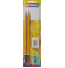 Kit Com Lápis Borracha E Apontador - Acrilex