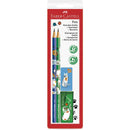 Kit Escolar - C/ 2 Lápis + Apontador + Borracha - Pets - Faber-Castell.