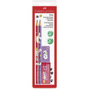 Kit Escolar - C/ 2 Lápis + Apontador + Borracha - Pets - Faber-Castell.
