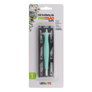 Kit Estilete de Precisão - C/ 6 Lâminas - Soft - Leoarte