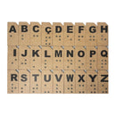 Kit Números Braille em MDF - Mimos