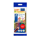 Lápis de Cor - 12 Cores + 1 Lápis Grafite + 1 Borracha - Staedtler