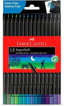 Lápis De Cor - 15 Cores Tons Frios - Ecolápis - Faber Castell