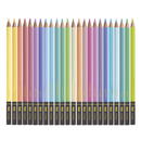 Lápis de Cor - 24 Cores + 1 Lápis Grafite - Tons Pastel - Vibes - Tris