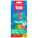 Lápis de Cor - MegaSoft Color - Tons Tropicais - Tris