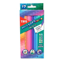 Lápis De Cor Mega Soft Color C/12 Und Tons Pastel - Tris