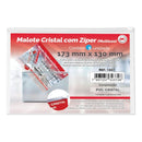 Malote Cristal C/ Zíper - Multiuso - 173x130mm - Dac