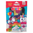 Massinha de Modelar - 12 Cores - 6 Moldes + 1 Rolinho - 300g - Magic