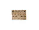 Numerais Braille - Madeira - Mimos Pedagógicos